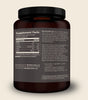 Supplement container with label on a beige background